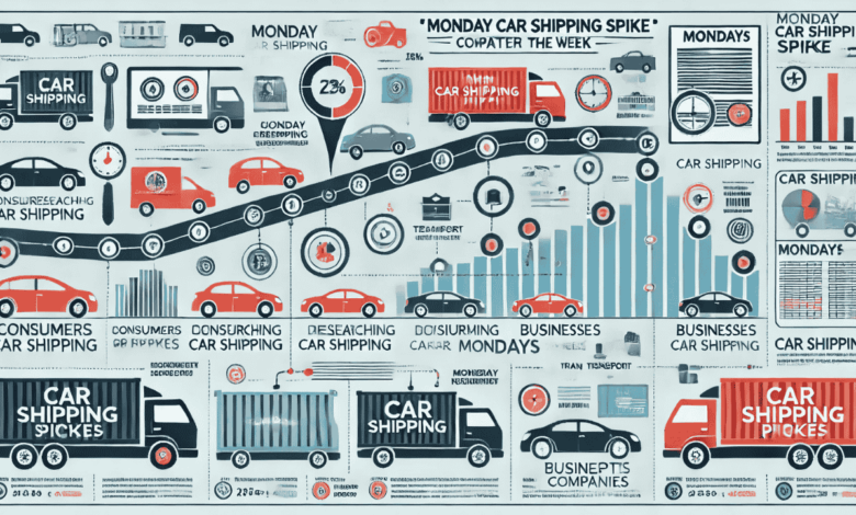 monday car shipping spikes