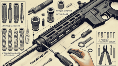 installing a triangle handguard with collar